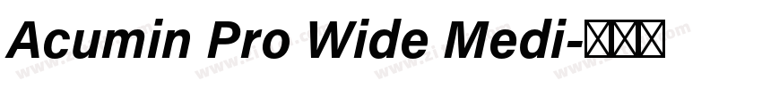 Acumin Pro Wide Medi字体转换